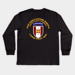 Army - 28th Cbt Sup Hospital - Service Mobility Kids Long Sleeve T-Shirt